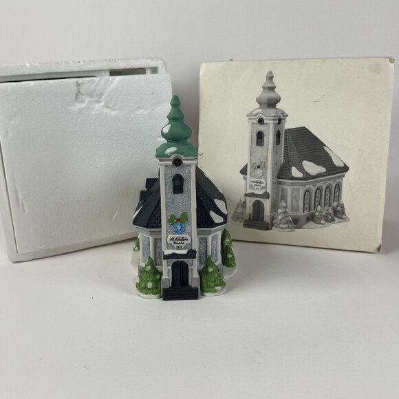 Department 56 St. Nicholas Church Hand Painted Lighted Christmas Village Decor - Picture 5 of 5
